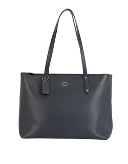 Tote, Leather, Navy, DB, 69424, 3*